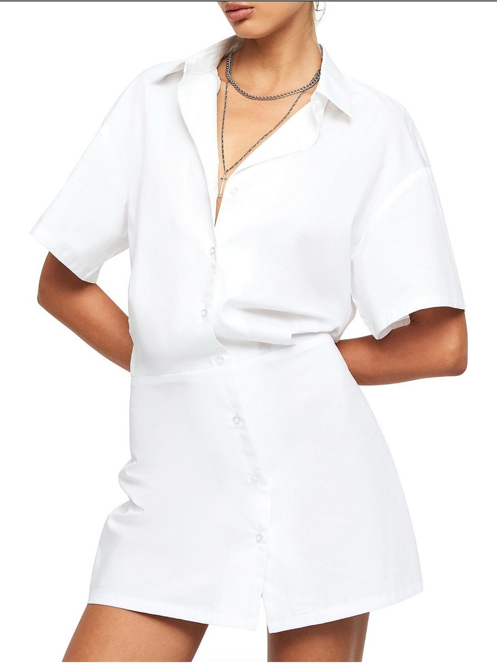 LIONESS PALM BEACH MINI SHIRT DRESS